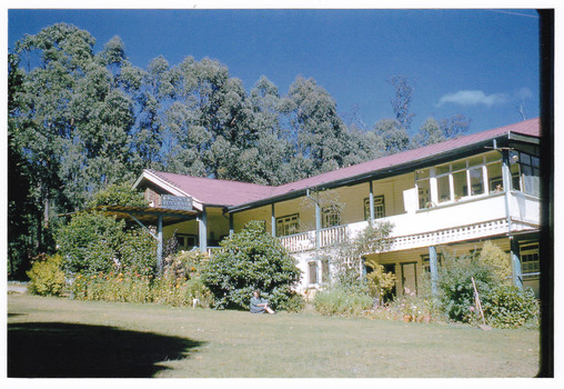 A colour photograph of Mount Kitchener House taken in April 1960.