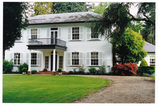 A colour photograph of the main house at St Fillan in Narbethong.