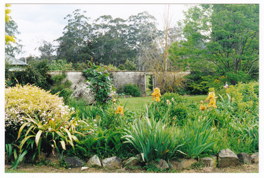 A colour photograph of part of the garden at St Fillan in Narbethong.