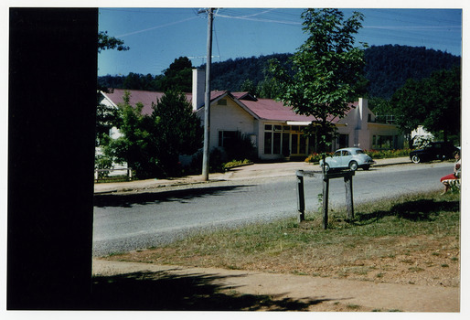 A colour photograph of the Cumberland guest house in Marysville. The photograph was taken in the late 1950s to early 1960s.