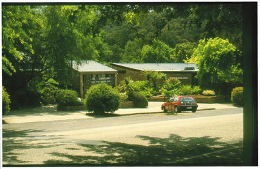 A colour photograph taken at The Cumberland guest house in Marysville. The photograph was taken in November 1990.