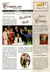 A newsletter published by The Cumberland guest house in Marysville. The newsletter was published to inform guests of events that had and were happening at The Cumberland as well as any other items of interest regarding the guest house. This newsletter was  published for December 1998.