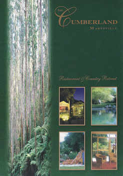 An accommodation brochure regarding the accommodation and facilities available at The Cumberland guest house in Marysville.