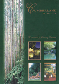 An accommodation brochure regarding the accommodation and facilities available at The Cumberland guest house in Marysville.