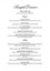 A sample dinner menu from The Cumberland guest house in Marysville.