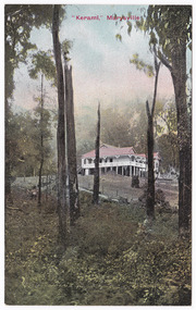 A colour postcard from Kerami Guesthouse in Marysville. The original Kerami Guesthouse was built in 1907.