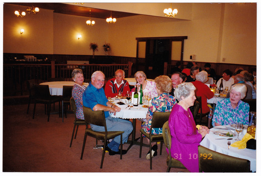 A colour photograph taken at Kooringa Guest House in Marysville. The photograph is of the Niblicks Golf People and was taken in the dining room at Kooringa on 31st October 1992.