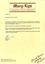 A letter and envelope from Mary-Lyn Guest House in Marysville. Mary-Lyn was a part of the Mary Chain of guest houses built by Eric Dowdle during the Depression years. The letter is dated 29 April 1998 and is a letter of reference for employment. The envelope is date stamped 30 April 1998 and was sent to Mrs R. Squires.