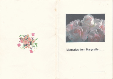 A card that was made for a reunion at Mary-Lyn Guest House in Marysville. Mary-Lyn was a part of the Mary Chain of guest houses built by Eric Dowdle during the Depression years.