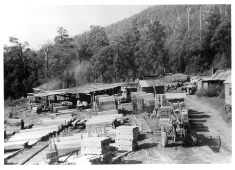 A copy of a black and white photograph taken at Andersons No. 2 Mill.