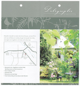 An information brochure regarding Dalrymples Guest Cottages in Marysville.