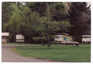 A colour photograph taken at the Marysville Caravan Park.