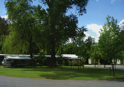 A colour photograph taken at the Marysville Caravan Park.