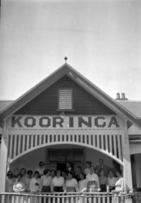 A copy of a black and white photograph of Kooringa guest house in Marysville. The original house was built in 1914 for Frederick Webb by the Cuzens Brothers. The original photograph was taken in the 1930s.