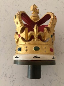 Ceremonial object - RN Ship's Royal Crown mounted on Ensign Staff