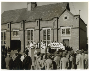 Photograph - Blessing of Foundation Stone for Memorial Dining Hall, 22772