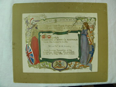 Prints offset, Julian & Howard, Ashton, Deli, Celebration of the opening Parliament of the Commonwealth of Australia