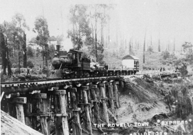 Negative Photographic Reproduction, Powelltown Express 1914 Gilderoy, 14.2.1983