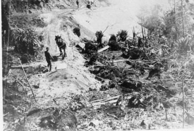 Negative Photographic Reproduction, Building of tramway track