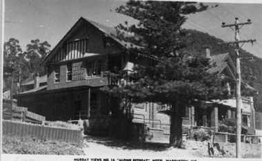 Negative Photographic Reproduction, PC Murray Views 14, Alpine Retreat Hotel Warburton