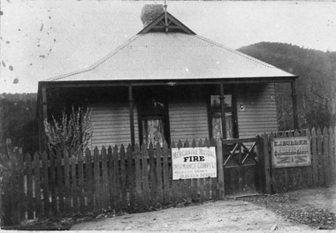 Negative Photographic Reproduction, E J Buller [Myora Wesburn 1909] Office Mt Little Joe in background