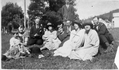 Negative Photographic Reproduction, Hilditch family photo Warburton