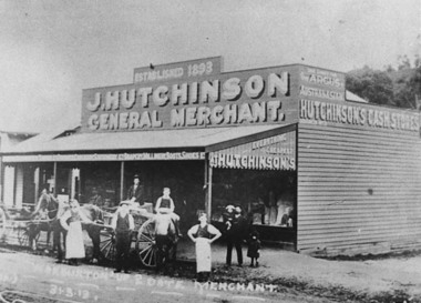 Negative Photographic Reproduction, Hutchisons store, A R Duck Mgr,  store No 3 1913 Warburton