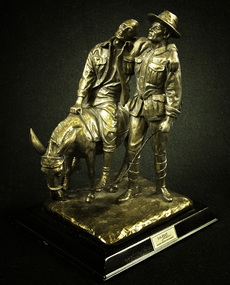 Statuette, Man With Donkey