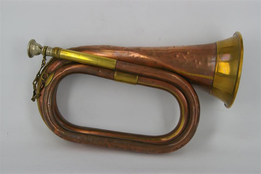 Wwi Copper And Brass Military Bugle