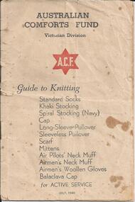 Booklet, "Guide to Knitting"