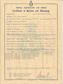 Document, Certificate of Service and Discharge