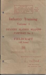 Handbook, Training, Infantry Training Fieldcraft