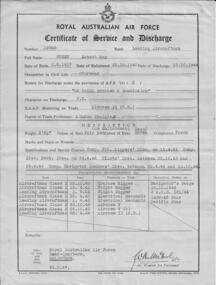 Document, Certificate of Service and Discharge