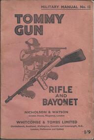 Handbook, Tommy Gun Rifle & Bayonet
