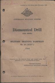 Handbook, Dismounted Drill