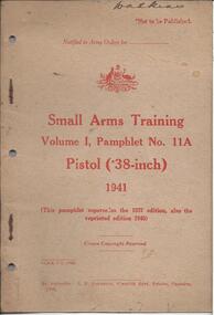 Handbook, Small Arms Training