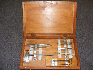 Autopsy kits containing stainless steel tools