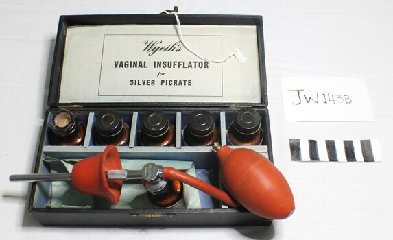 Vaginal Insufflator for Silver Pictrate  - Complete - Top View