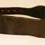Patient restraint belt made of leather with metal buckles