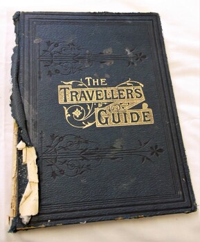 Front Cover - navy blue and gold guilded