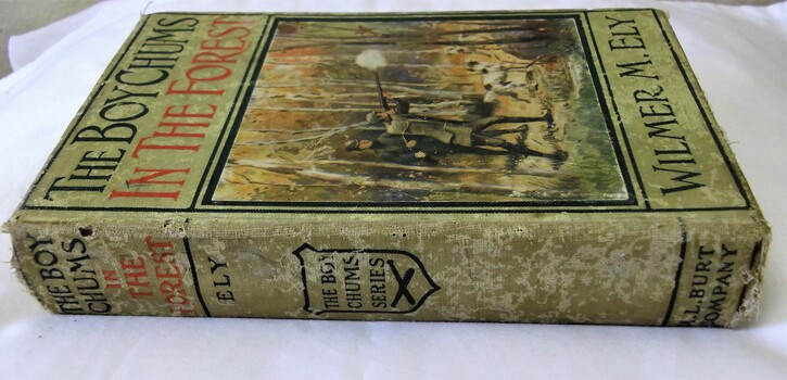 Green cloth spine and  front cover