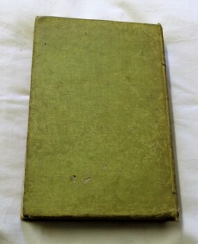 Back cover - hardback green cloth