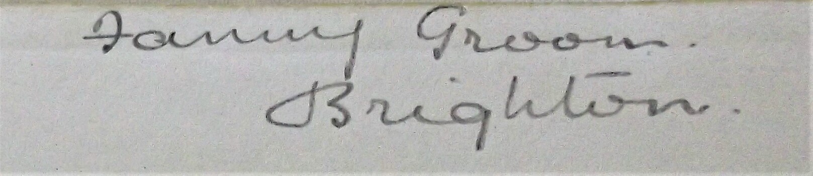 Handwritten - previous owner of the book