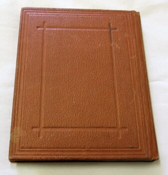 Leather bound back cover