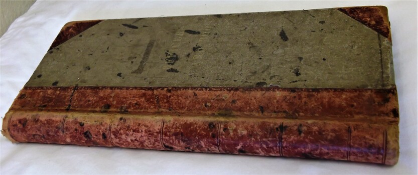 Side view of spine and front cover Officer Ward Book