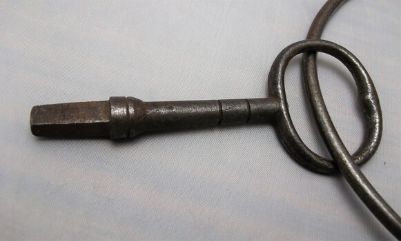 Square tip metal watch house key