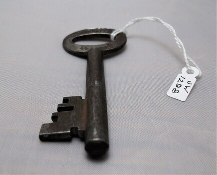 Old gaol key viewed from the bottom 