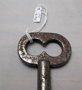 View of top of an old Ararat Gaol key