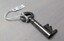 Metal gaol key with bow and prong teeth