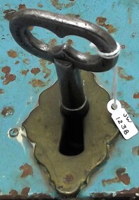 Gaol key with engravings for door lock 